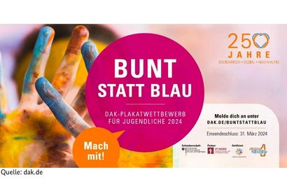 Screenshot der "bunt statt blau"-Seite