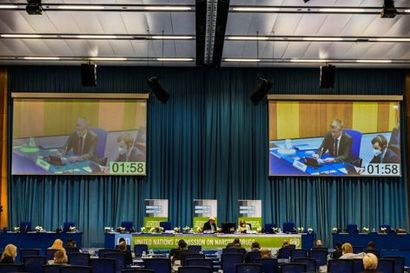 Plenarsaal der 65.CND Konferenz