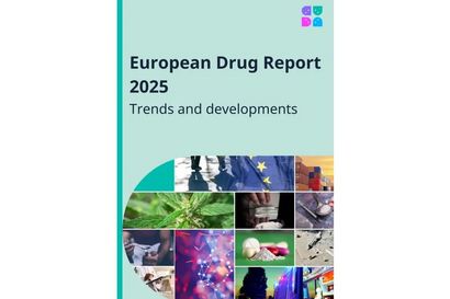 Screenshot des Titelbilds vom European Drug Report 2025