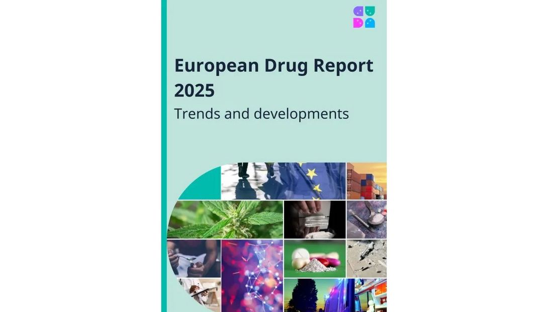 Screenshot des Titelbilds vom European Drug Report 2025