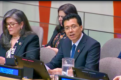 Screenshot einer Abstimmung des ECOSOC